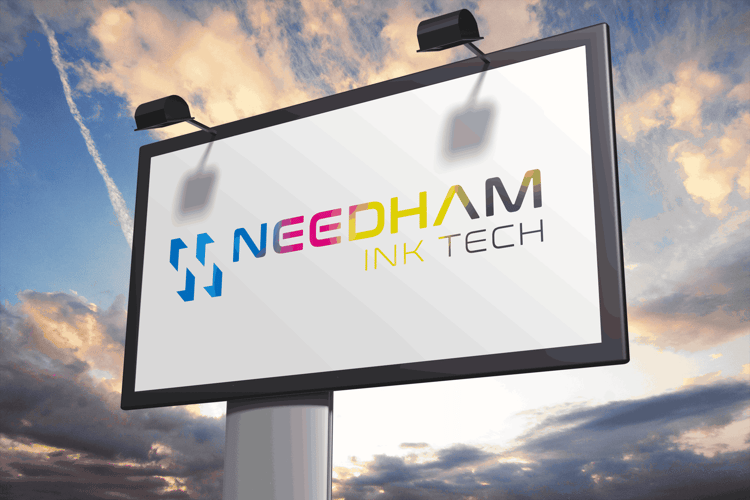 Outdoor Sign Printed Eco-Solvent Wide Format Digital Ink Needham Ink Tech Logo