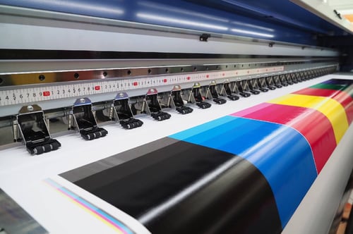 wide format printer printing on large paper