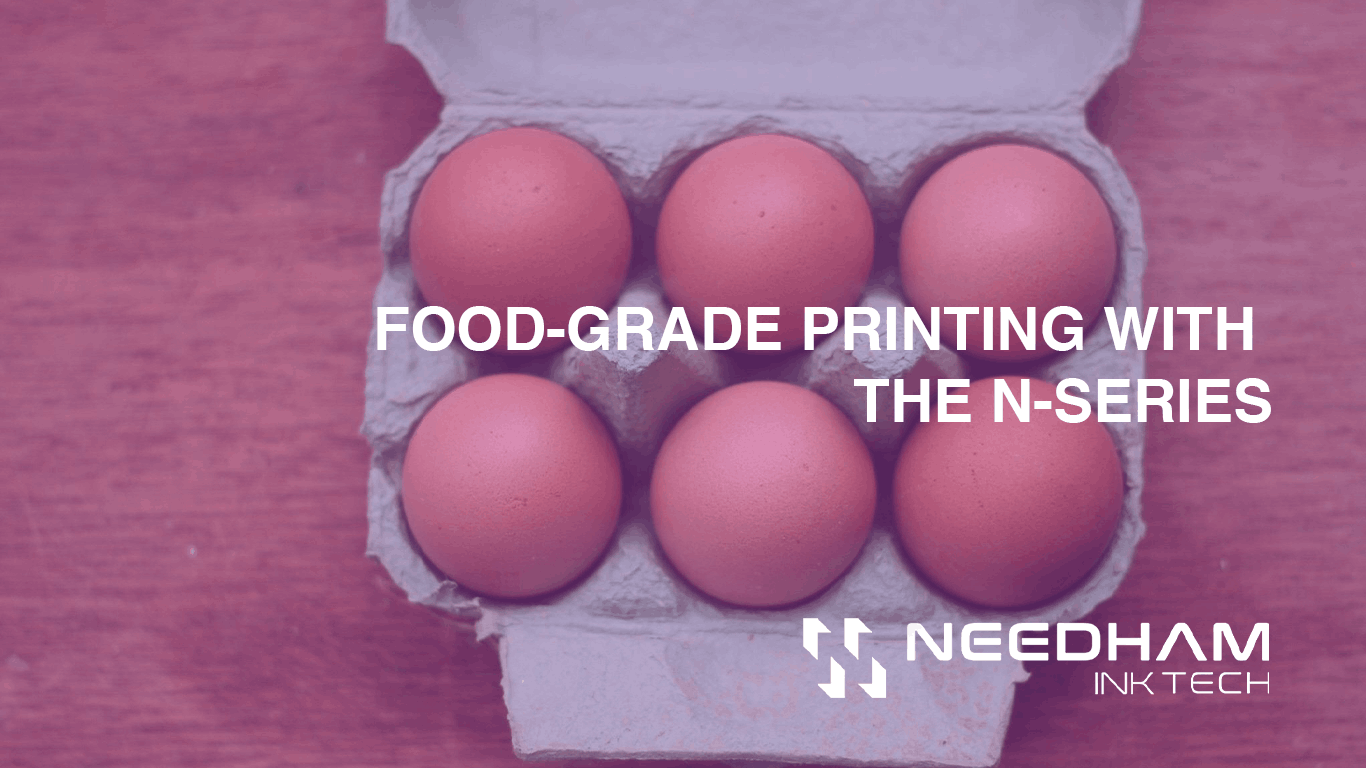 eggs in carton food grade printing with the n series
