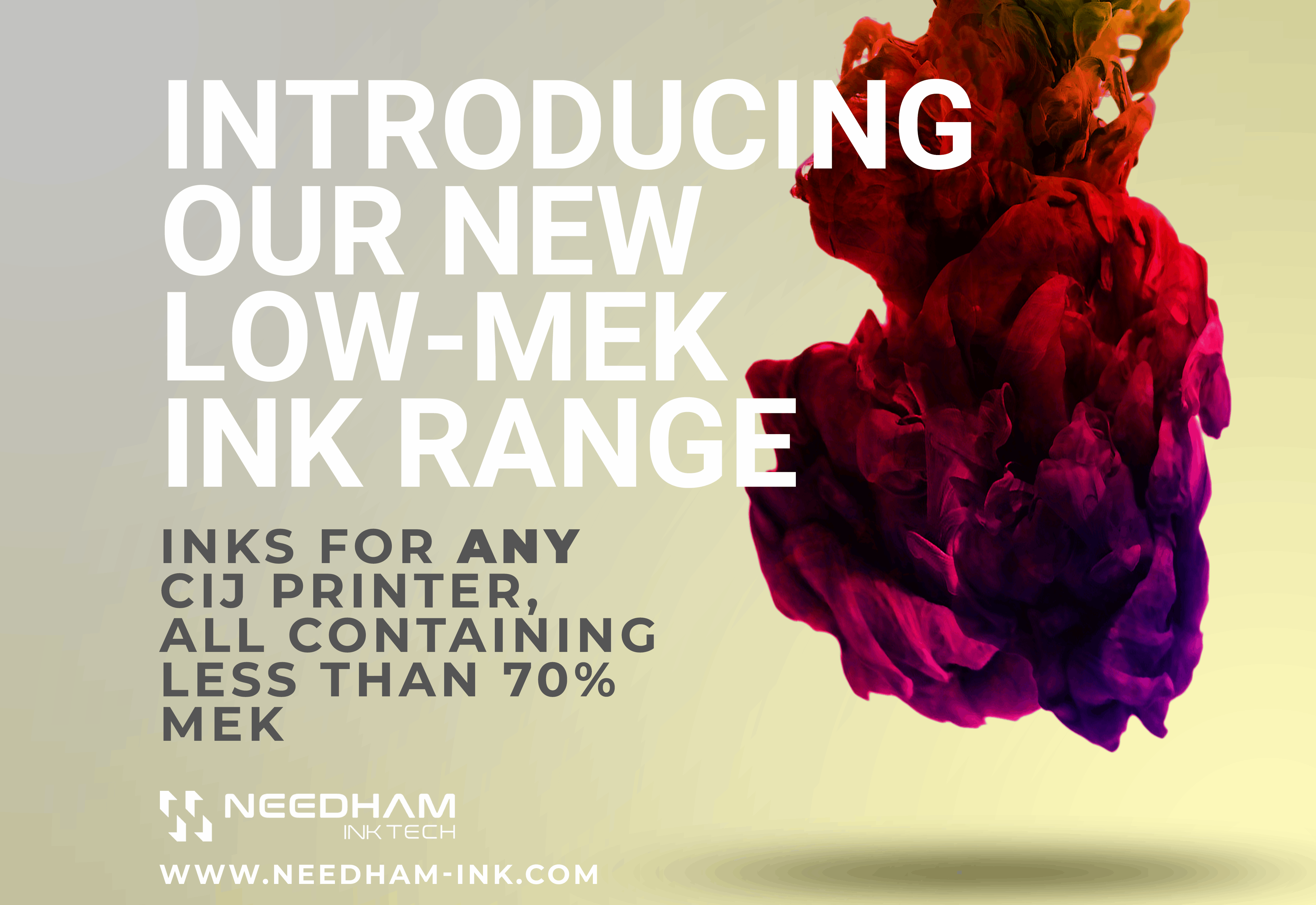 Needham Inks Introduces Low-MEK CIJ Inks and solvent range