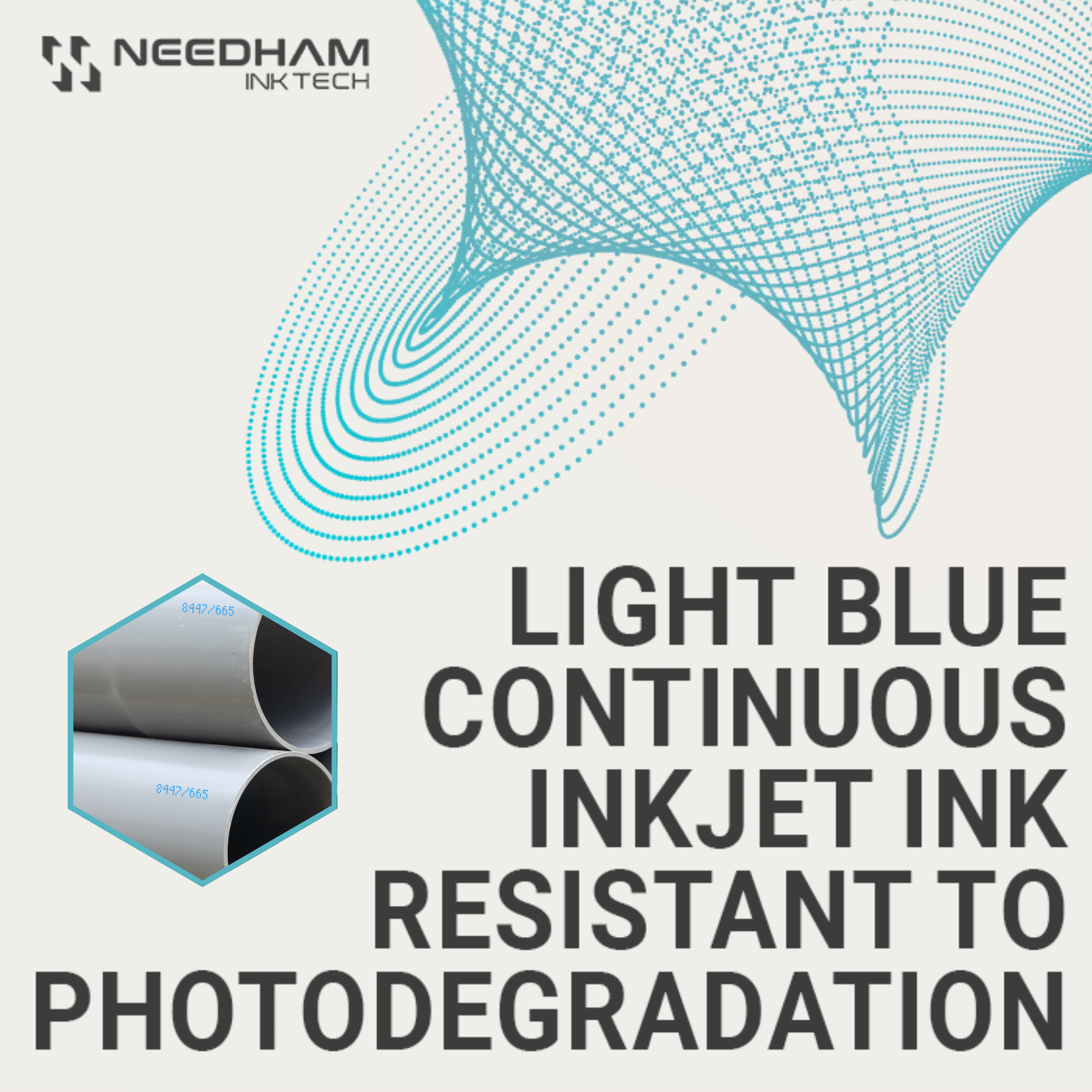 Light Blue CIJ Ink - Resistant to Sunlight Fading